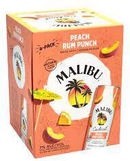Malibu Peach Rum Punch Cocktails