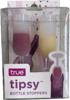 True Brands Tipsy Wine Stopper