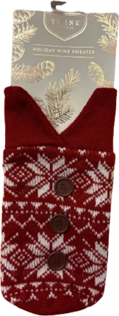 Holiday Sweater Wine Bag