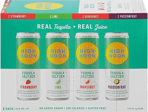 High Noon Tequila Seltzer 8pk Variety