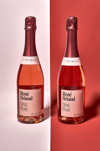 Rene Briand Brut Rose Sparkling Wine