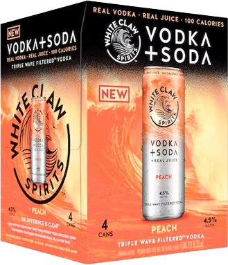 White Claw Peach Vodka Seltzer