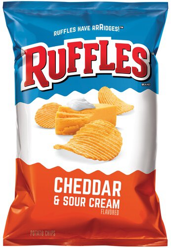 Ruffles Cheddar Sour Cream Potato Chips Large Bag
