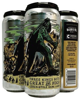 Cinderlands Burial Three Kings Czech Lager 16oz Cans