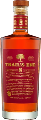 Trail's End 8 Year Old Bourbon Whiskey Finished in Apple Brandy Barrels