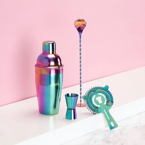 Mirage Rainbow 4pc Barware Set By True