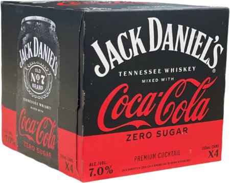 Jack Daniel's Jack & Coca Cola Zero Sugar Cocktails