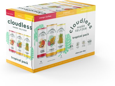 Cloudless Hard Seltzer Tropical Variety Pack