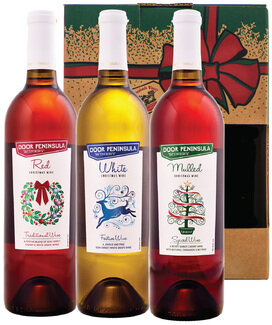 Door Peninsula Winery Christmas Wine Gift Pack