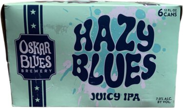Oskar Blues Hazy Blues Juicy IPA 6PK Cans