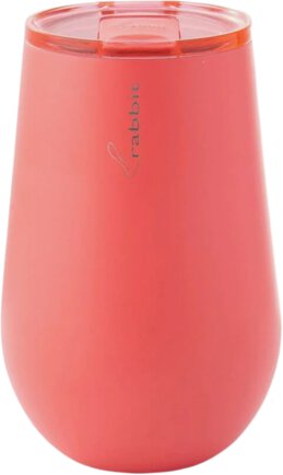 Rabbit Wine Tumbler Coral