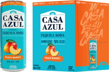 Casa Azul Authentic Tequila Soda Peach Mango