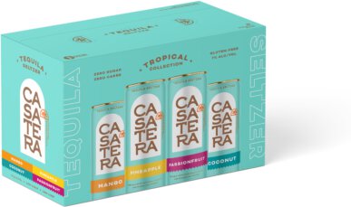 Casatera Tequila Seltzer Tropical Collection Variety Pack