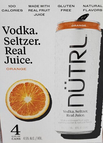Nutrl Orange Vodka Seltzer RTD