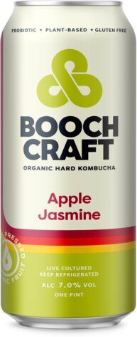 Booch Craft Apple Jasmine Kombucha Can Each