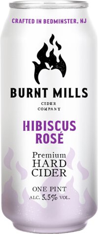 Burnt Mills Hibiscus Rose Cider 4 Pk Can