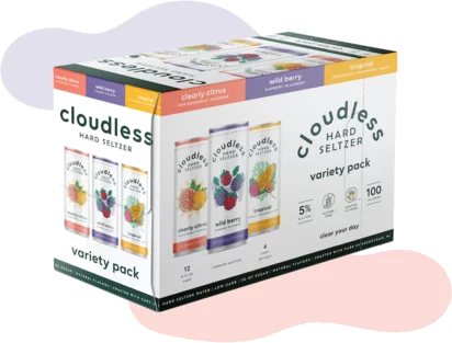 Cloudless Hard Seltzer Variety Pack