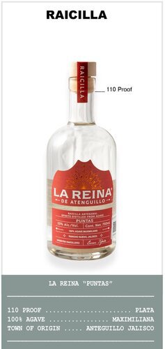 Raicilla La Reina De Puntas Plata Tequila