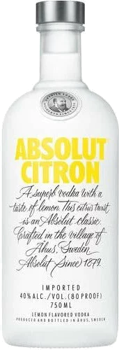 Absolut Citron Flavored Vodka