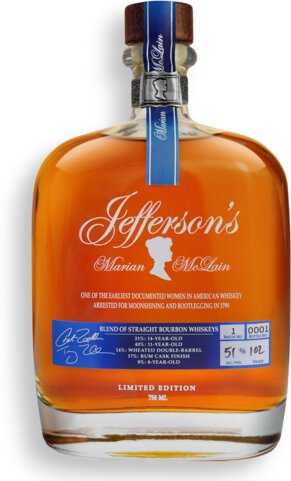 Jefferson's Marian Mclain Batch Blended Straight Bourbon