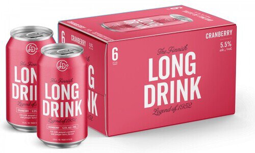 Long Drink Cranberry Gin Cocktail RTD