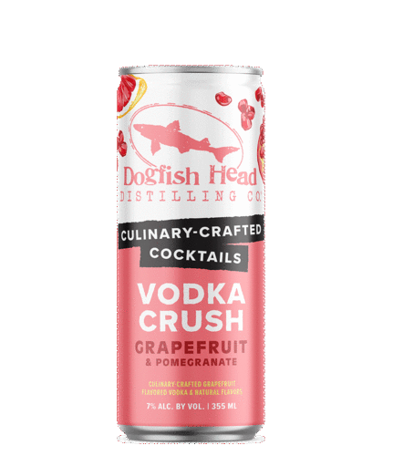 Dogfish Head Cocktails Vodka Crush Grapefruite Pomegranate RTD Cocktail Cans