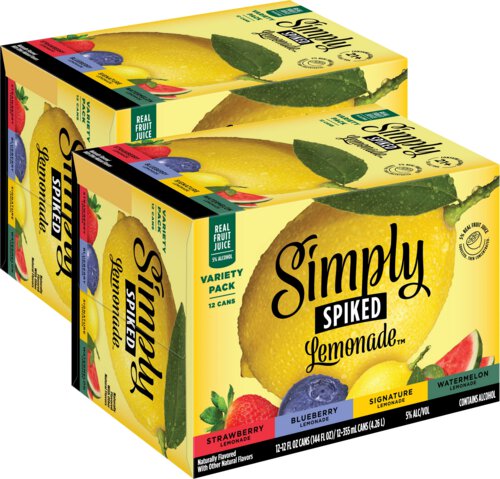 Simply Spiked Lemonade Variety 2/12/12oz Can