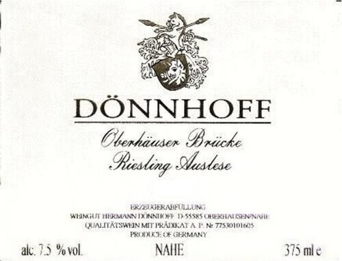Donnhoff Oberhauser Brucke Riesling Spatlese