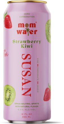 Mom Water Susan Strawberry Kiwi Vodka Water RTD Cocktail Cans