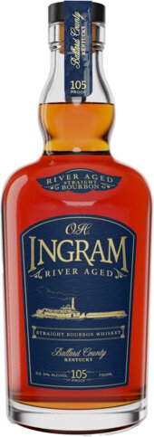 O.H. INGRAM RIVER AGED STRAIGHT BOURBON WHISKEY