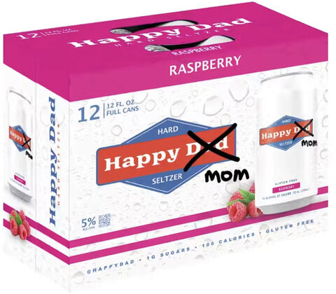 Happy Mom Raspberry Hard Seltzer