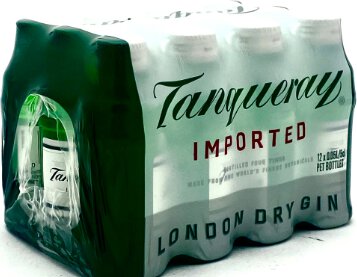 Tanqueray London Dry Gin 12 Pack