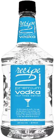 Recipe 21 Vodka 80 Proof Plasti