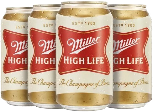 Miller High Life Cans
