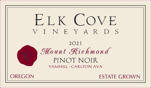 Elk Cove Vineyards Pinot Noir Estate Grown Mount Richmond Yamhill Carlton District