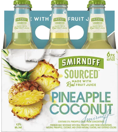 Smirnoff Smirnoff Sourced Pineapple Coconut 11.2OZ - Roger Wilco