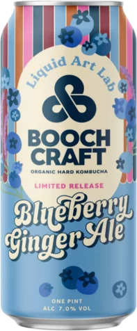 Boochcraft Blueberry Ginger Ale Cn16oz Ea