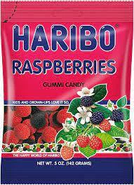 Haribo Gummi Candy Raspberries