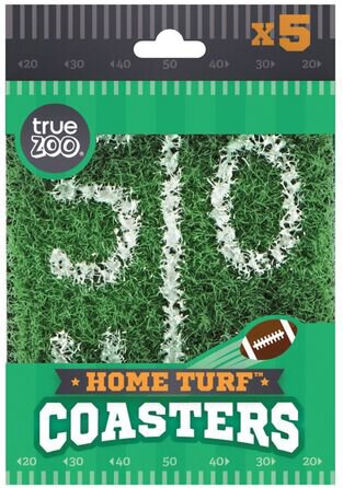 TRUE BRAND #4262 HOME TURF COASTERS SET OF 5
