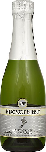 Barefoot Bubbly Brut Cuvee Calfornia Champagne Sparkling Wine 4 Single Serve