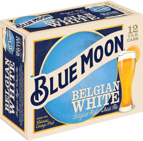 Blue Moon White Cans