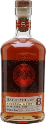 Bacardi Rum Gold Reserve Ocho Year Old Rye Cask Finish Limited Edition