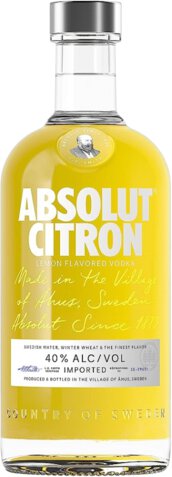 Absolut Citron Flavored Vodka