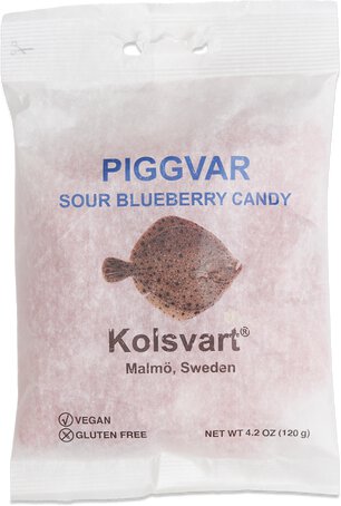 Kolsvart Sour Blueberry Swedish Gummies