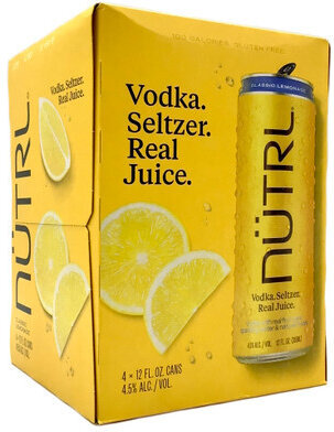 NUTRL CLASSIC LEMONADE 4PK CN 12OZ
