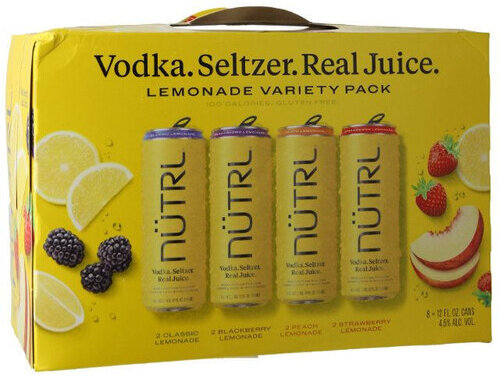 Nutrl Lemonade Vodka Seltzer Variety Pack 
