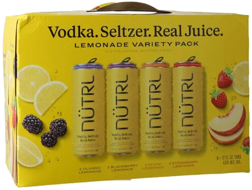 Nutrl Lemonade Vodka Seltzer Variety Pack 