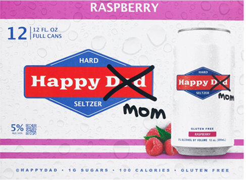 Happy Mom Raspberry Hard Seltzer