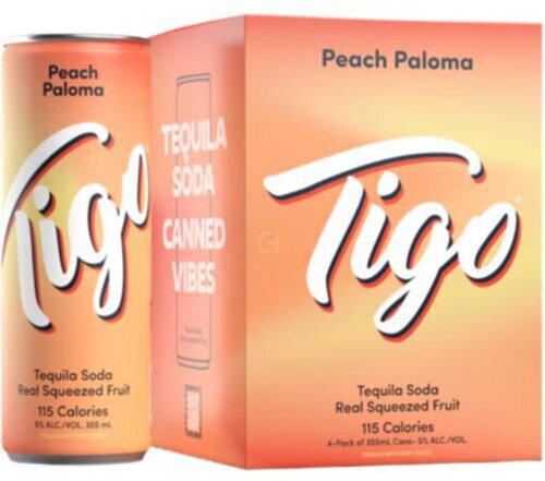 Tigo Tequila Seltzer Peach Paloma