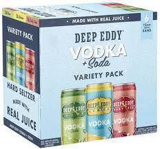 Deep Eddy Vodka Soda RTD Cocktail Variety Pack Cans
